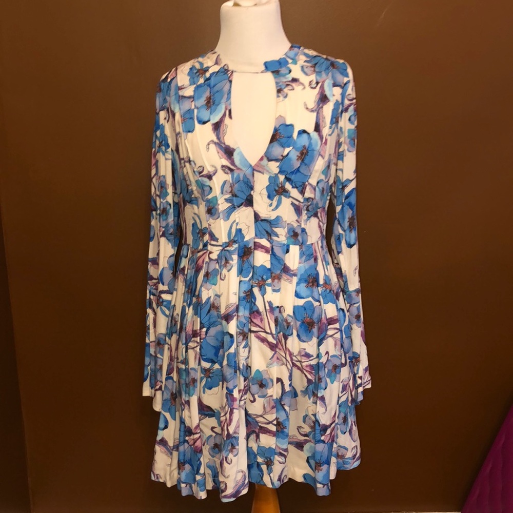 BNWT Free People Size 2 Long Sleeve Floral Dress